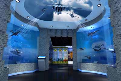 國防動員宣教展示館-國防安全教育展館方案策劃-巴中展覽館效果圖設計